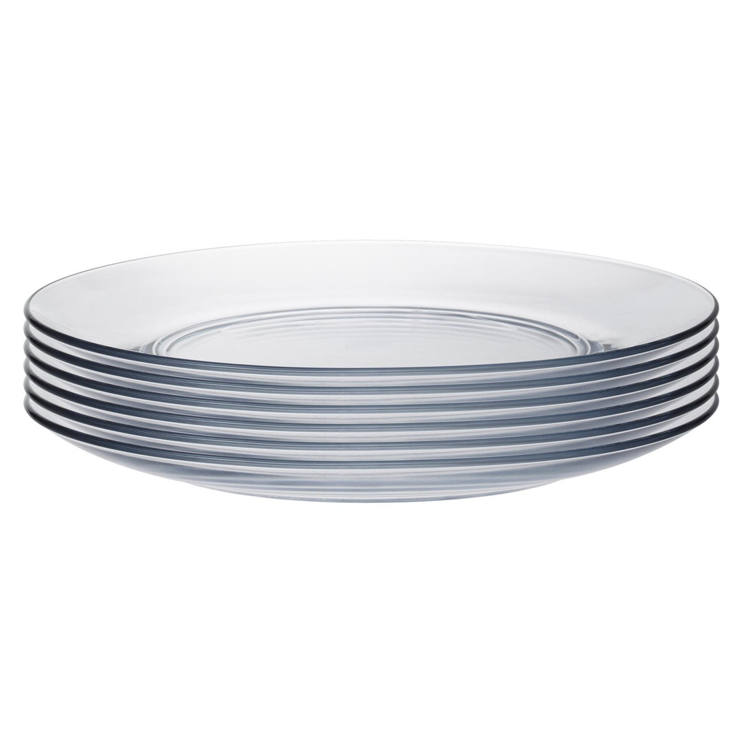 Duralex - Lys Extra Large Glass Plates - Tempered, Heat Resistant - 280mm Clear 12